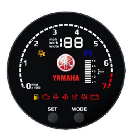 Yamaha 6VM Digitaal scherm 1 Yamaha 6VM Digitaal scherm